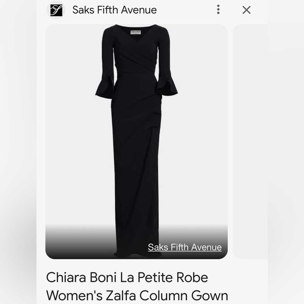 Saks Fifth Avenue Women’s Chiara Boni La Petite Robe Women’s Zalfa Column Gown